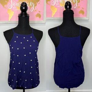 Alja Star Print Blue Women’s Tank Top (S)
